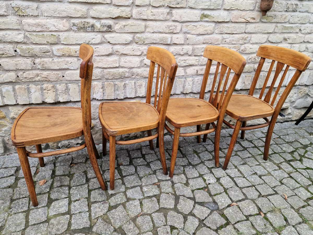 Vintažinės bukmedžio kėdės "Mundus" - nuotraukos Nr. 7