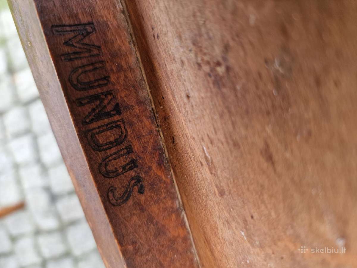 Vintažinės bukmedžio kėdės "Mundus" - nuotraukos Nr. 13