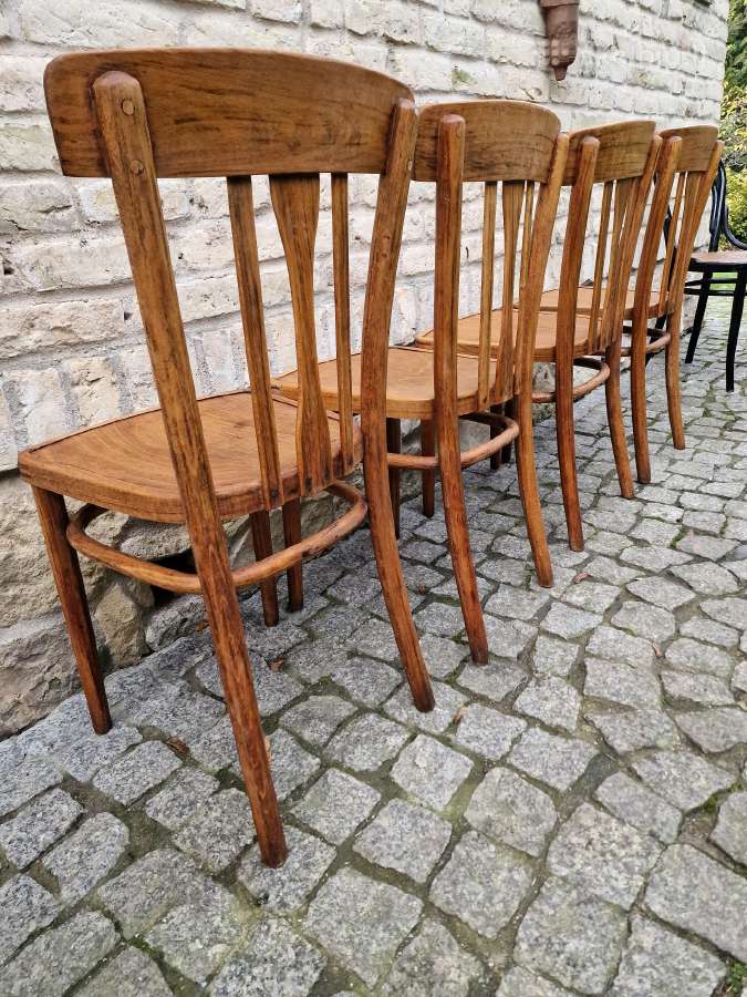 Vintažinės bukmedžio kėdės "Mundus" - nuotraukos Nr. 16
