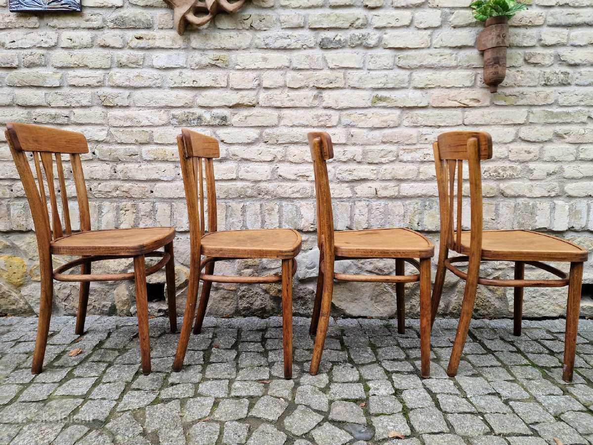 Vintažinės bukmedžio kėdės "Mundus" - nuotraukos Nr. 17