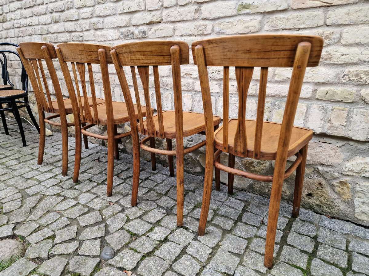 Vintažinės bukmedžio kėdės "Mundus" - nuotraukos Nr. 20