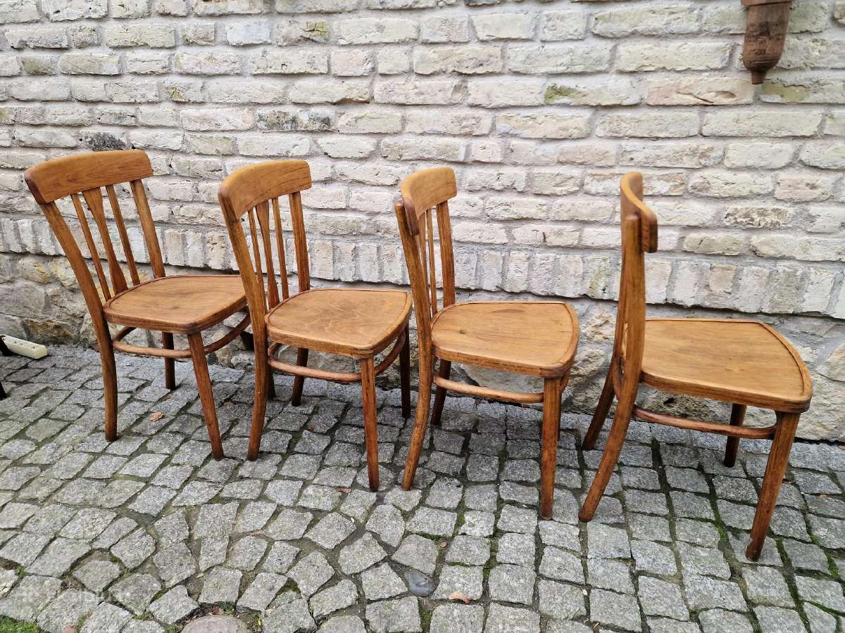 Vintažinės bukmedžio kėdės "Mundus" - nuotraukos Nr. 31