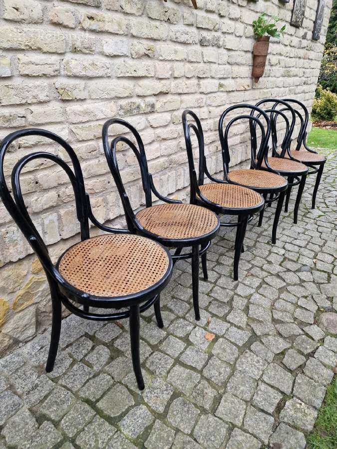 Vintažinės Art Nouveau Thonet nr. 14 kėdės - nuotraukos Nr. 5