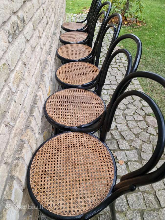 Vintažinės Art Nouveau Thonet nr. 14 kėdės - nuotraukos Nr. 11