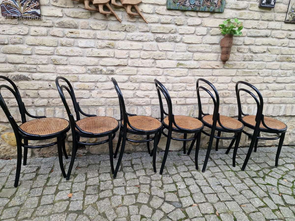 Vintažinės Art Nouveau Thonet nr. 14 kėdės - nuotraukos Nr. 13