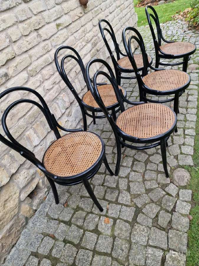 Vintažinės Art Nouveau Thonet nr. 14 kėdės - nuotraukos Nr. 18