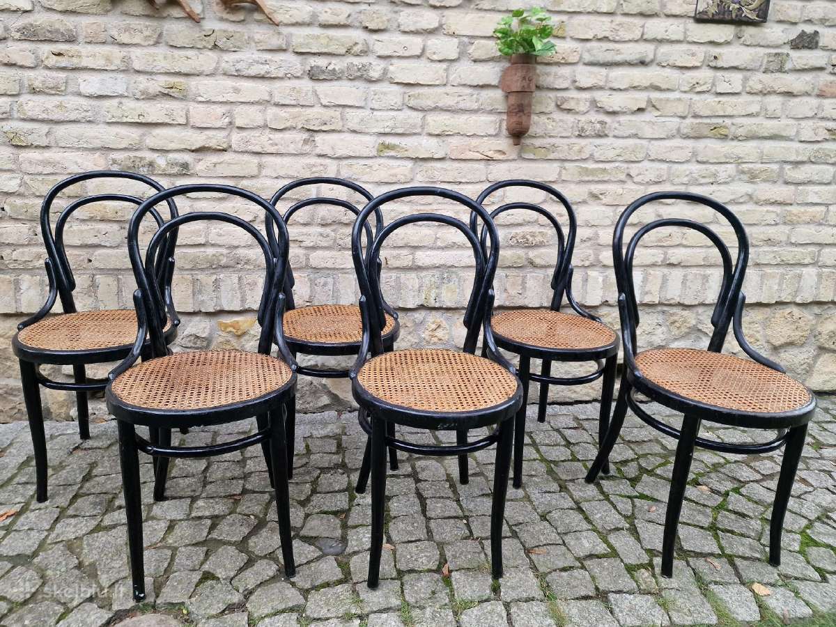 Vintažinės Art Nouveau Thonet nr. 14 kėdės - nuotraukos Nr. 22