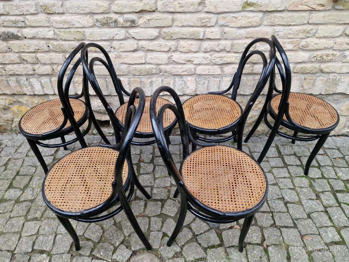 Vintažinės Art Nouveau Thonet nr. 14 kėdės - nuotraukos Nr. 24