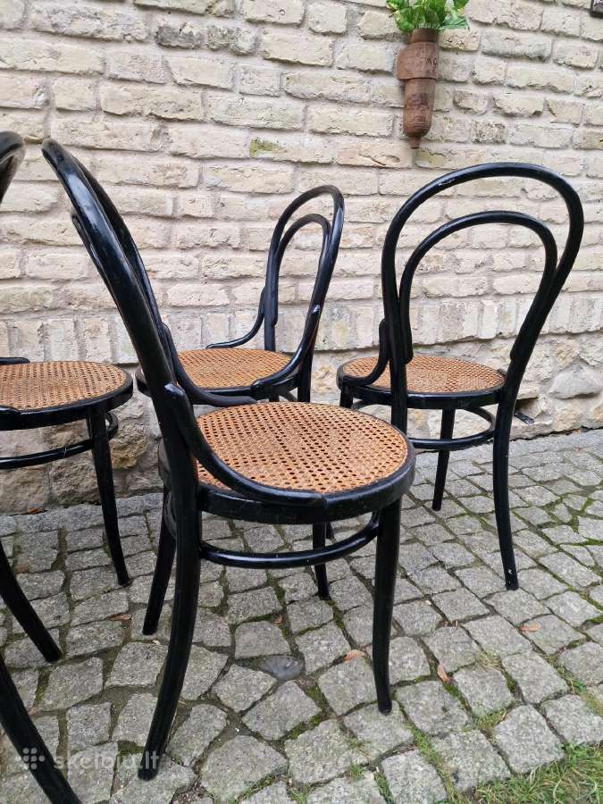 Vintažinės Art Nouveau Thonet nr. 14 kėdės - nuotraukos Nr. 33