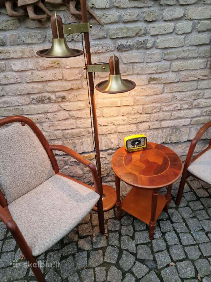 Vintažinis mid century tikmedžio staliukas - nuotraukos Nr. 3