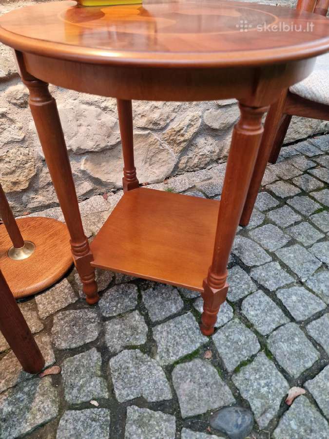 Vintažinis mid century tikmedžio staliukas - nuotraukos Nr. 5