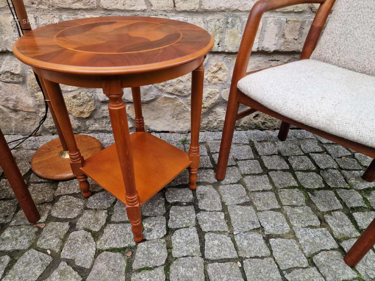 Vintažinis mid century tikmedžio staliukas - nuotraukos Nr. 11