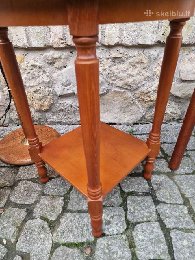 Vintažinis mid century tikmedžio staliukas - nuotraukos Nr. 12