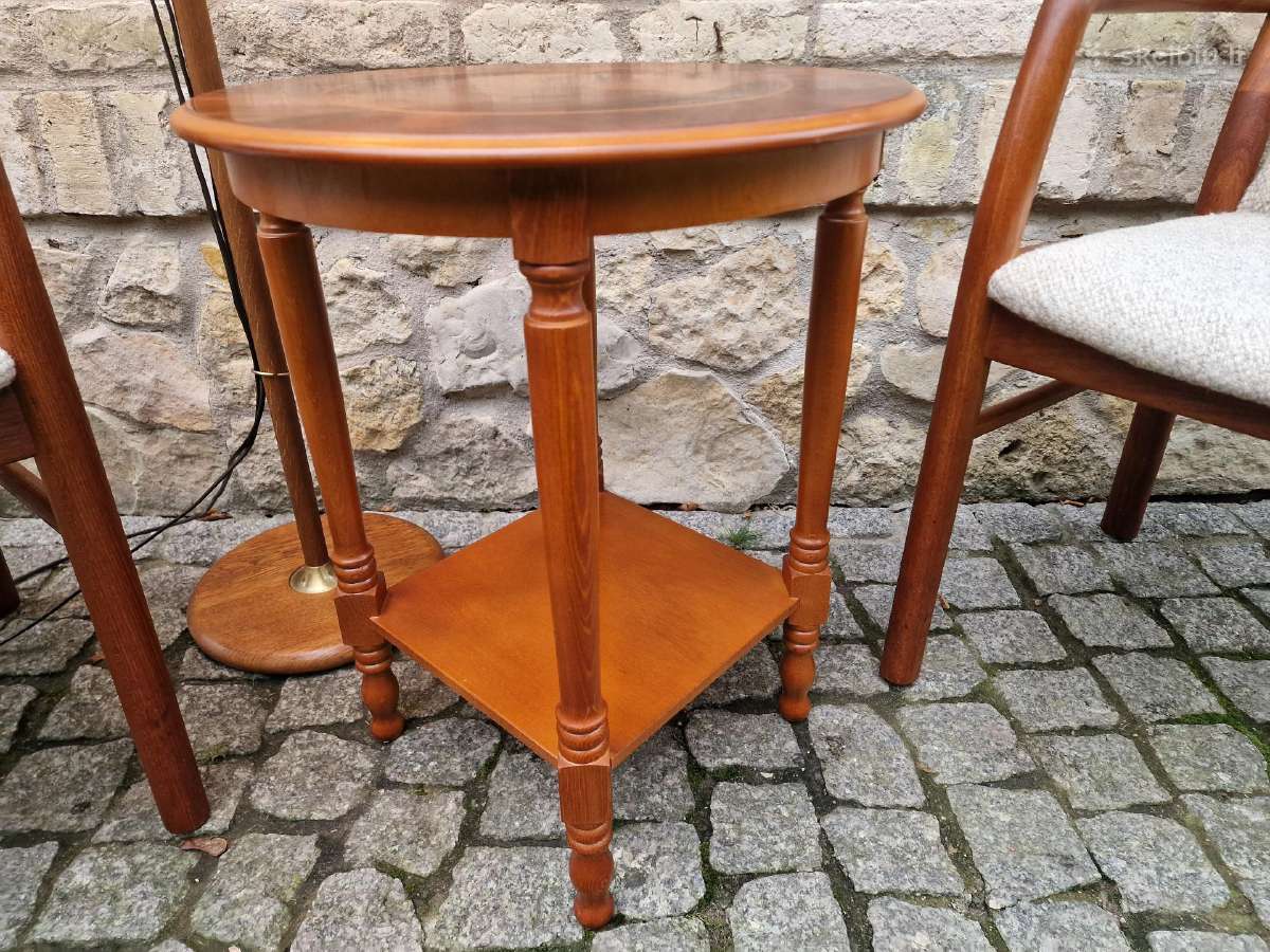 Vintažinis mid century tikmedžio staliukas - nuotraukos Nr. 13