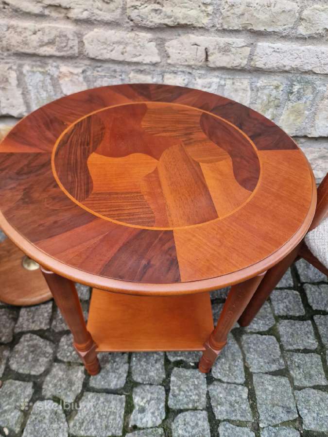 Vintažinis mid century tikmedžio staliukas - nuotraukos Nr. 18