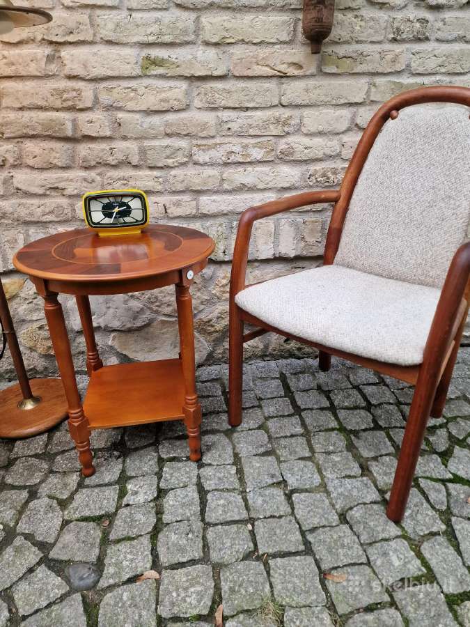 Vintažinis mid century tikmedžio staliukas - nuotraukos Nr. 22