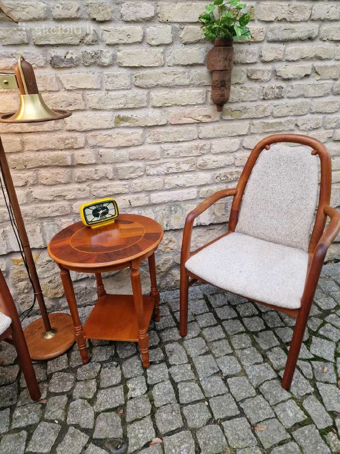 Vintažinis mid century tikmedžio staliukas - nuotraukos Nr. 25
