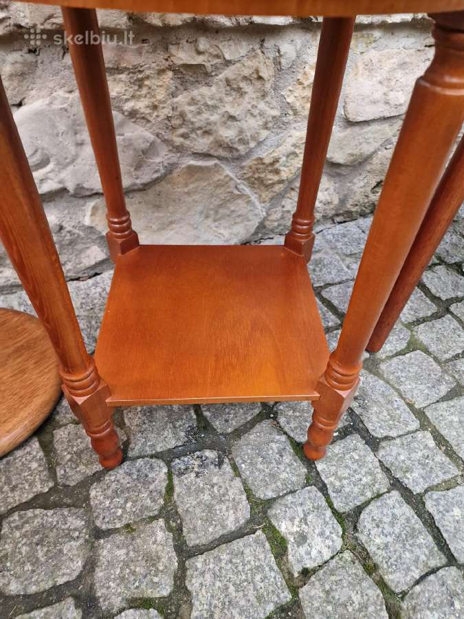 Vintažinis mid century tikmedžio staliukas - nuotraukos Nr. 28
