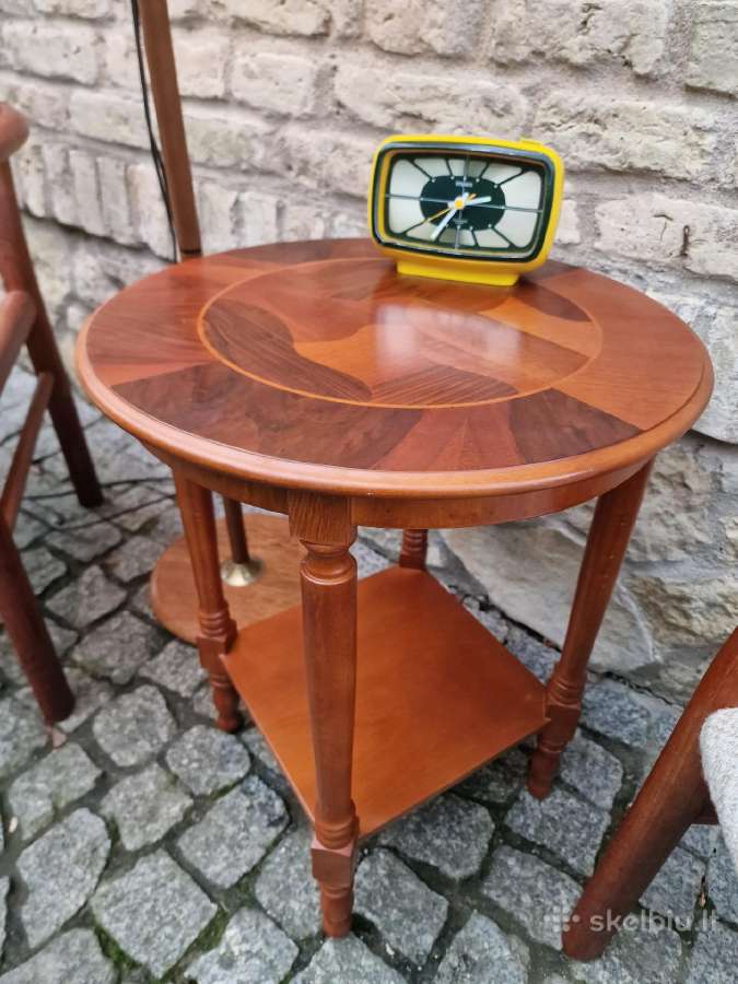 Vintažinis mid century tikmedžio staliukas - nuotraukos Nr. 29