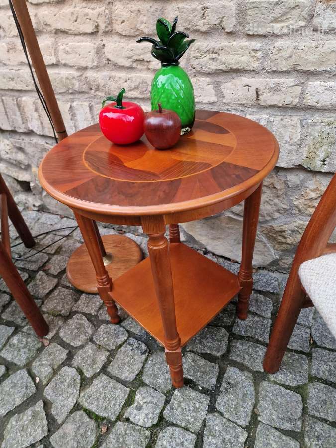 Vintažinis mid century tikmedžio staliukas - nuotraukos Nr. 33