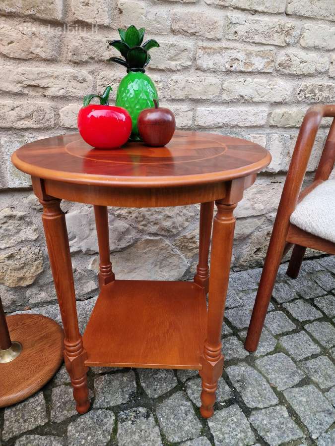 Vintažinis mid century tikmedžio staliukas - nuotraukos Nr. 32
