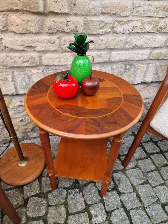 Vintažinis mid century tikmedžio staliukas - nuotraukos Nr. 35