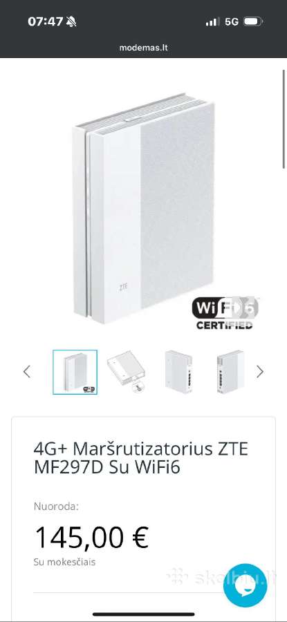Zte Maršrutizatorius 4G+