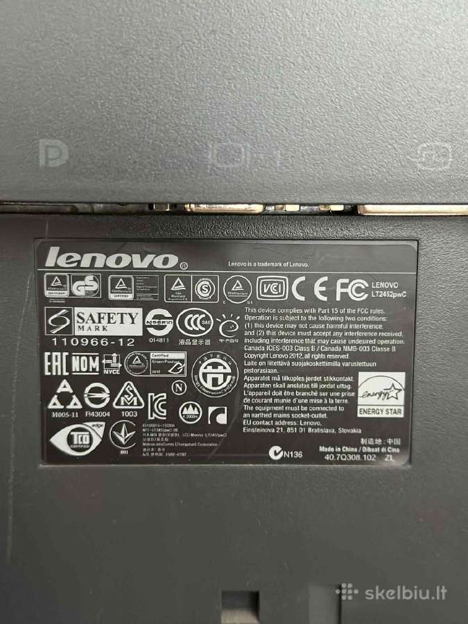 Lenovo 24 coliu monitorius 1920x1200 Ips - nuotraukos Nr. 4