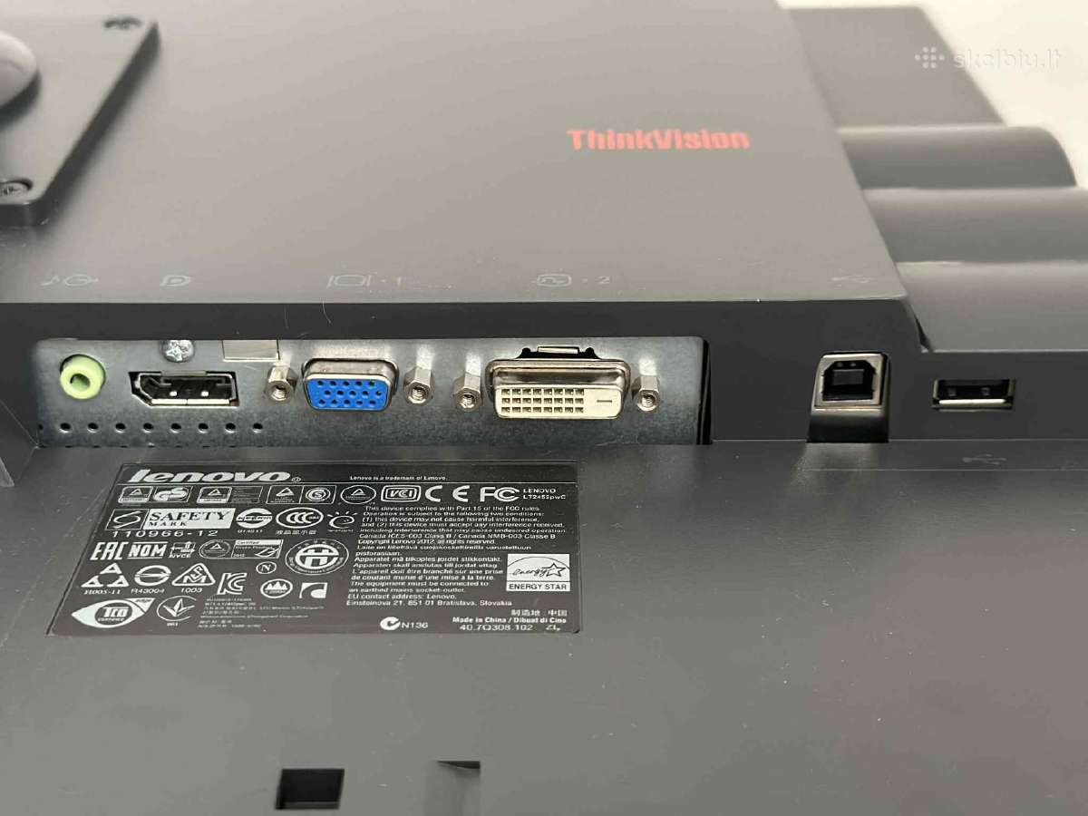 Lenovo 24 coliu monitorius 1920x1200 Ips - nuotraukos Nr. 3