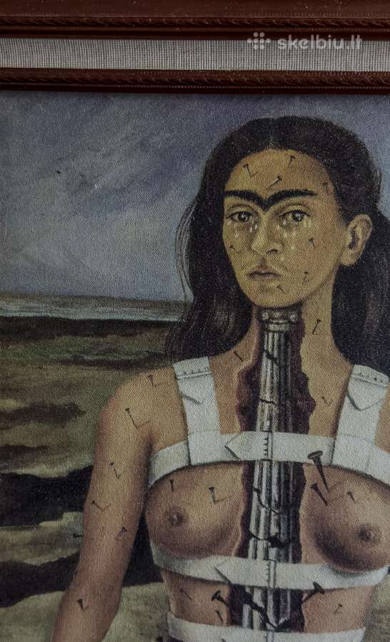 Frida Kahlo „Sutrupėjusi kolona“ paveikslo kopija - nuotraukos Nr. 5