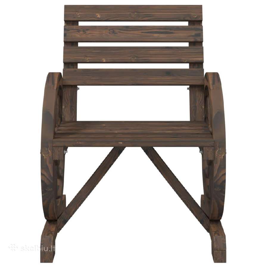 Medinė sodo kėdė, eglės mediena, 58 58 78,5 cm - nuotraukos Nr. 2