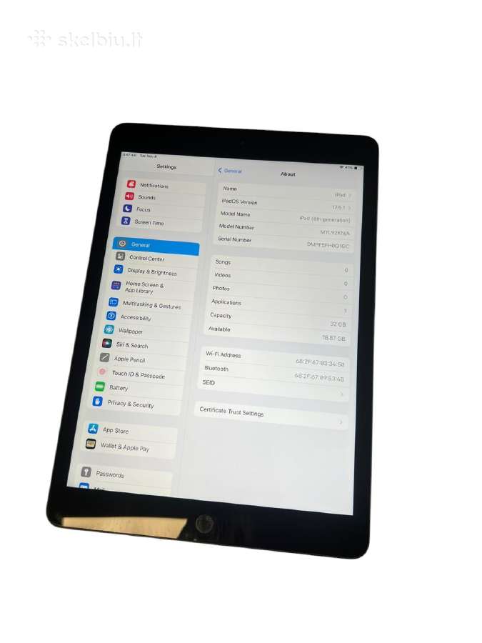 iPad (2020) (8th generation) 32gb + 3 mėn. garanti - nuotraukos Nr. 5