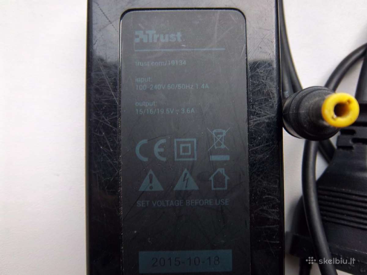 Nesiojamo kompiuterio acer, Ac , Ac/dc adapter - nuotraukos Nr. 5