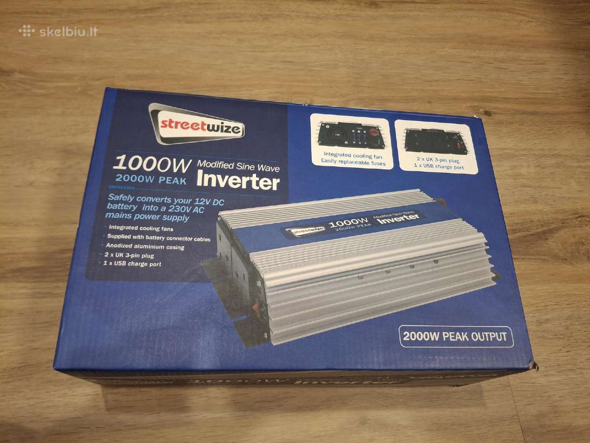 Streetwize 1000w Modified Sine Wave inverteris