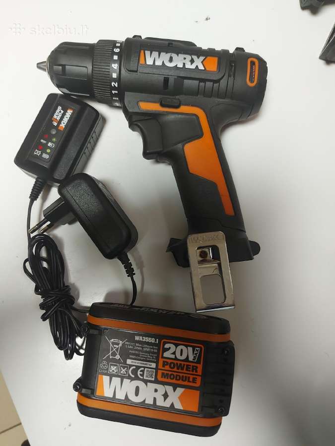 Worx 20v baterija - nuotraukos Nr. 6