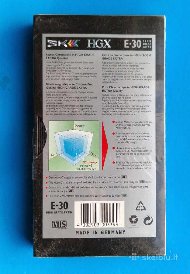 Vaizdo kasetė Sk Hgx E 30 - nuotraukos Nr. 2