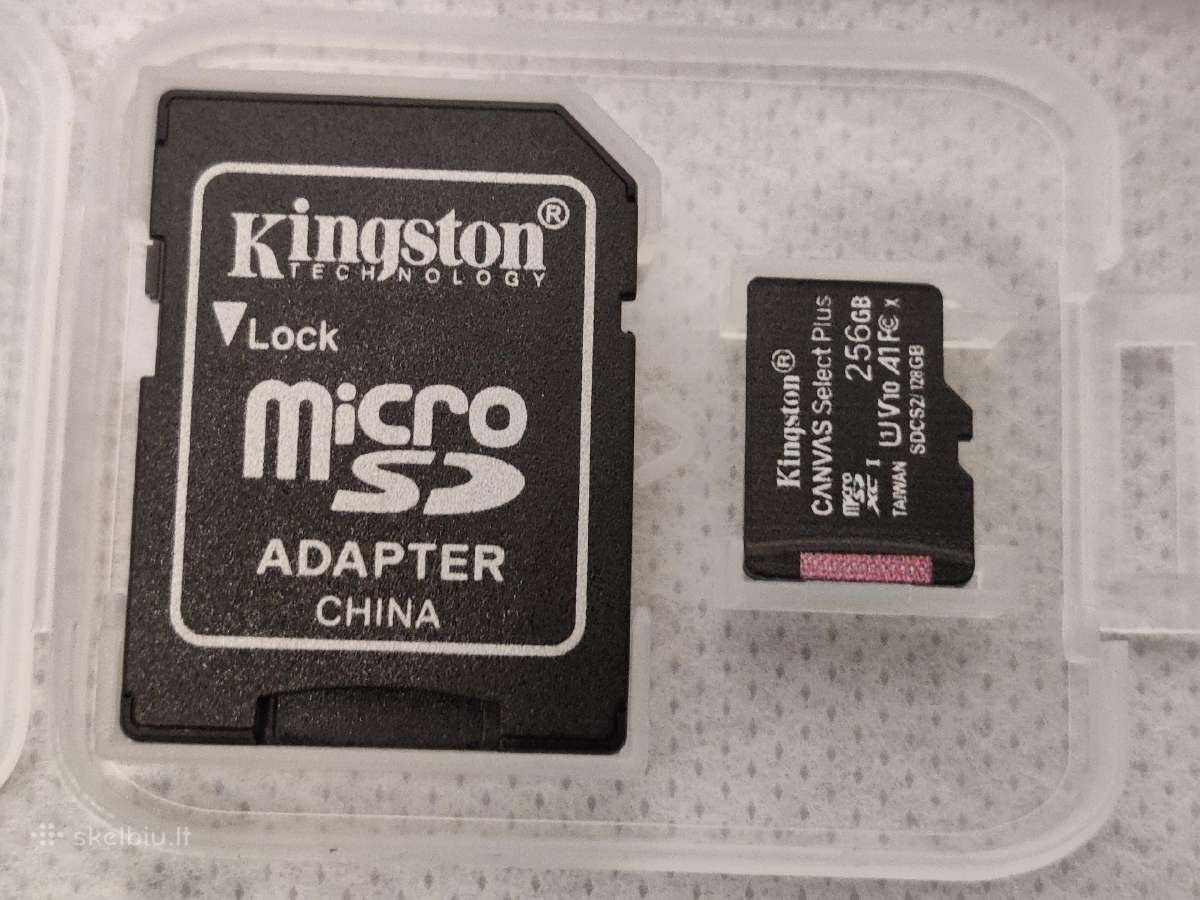Kingston microsd kortelė 256gb su adapteriu
