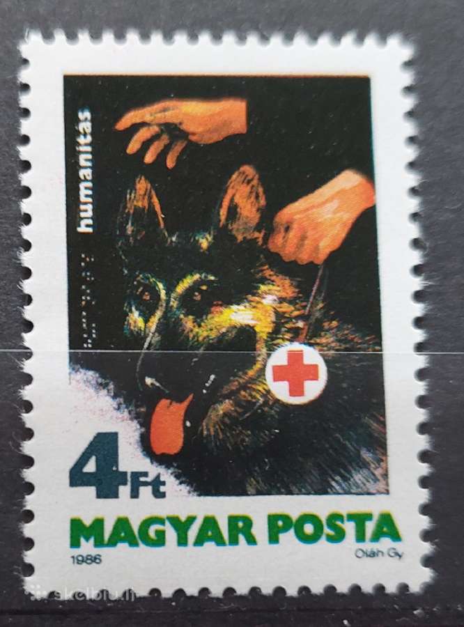 Vengrija 1986 šuo, švarus, Michel 3813a