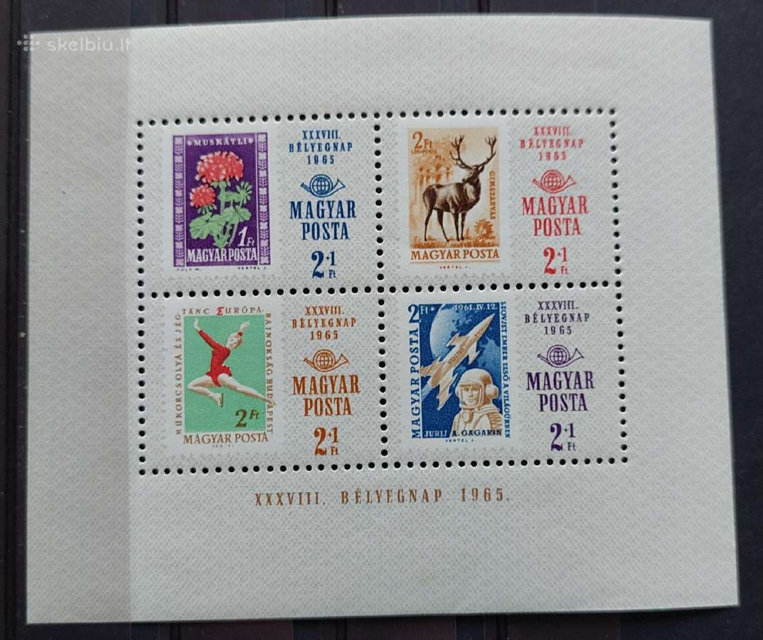 Vengrija 1965 Ženklo diena, švarus, Michel block51