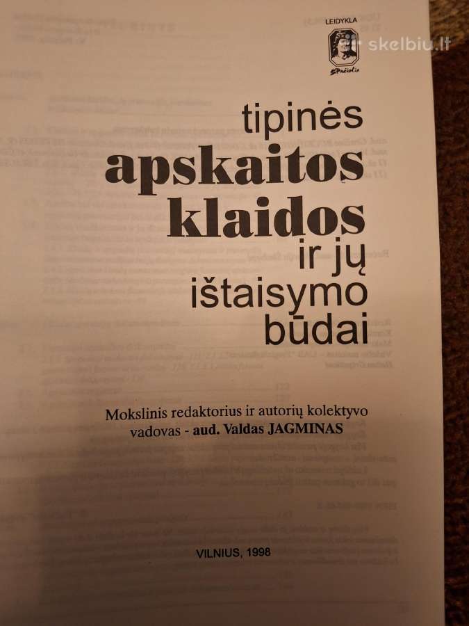 Tipinės apskaitos klaidos ir jų ištaisymo būdai. - nuotraukos Nr. 2