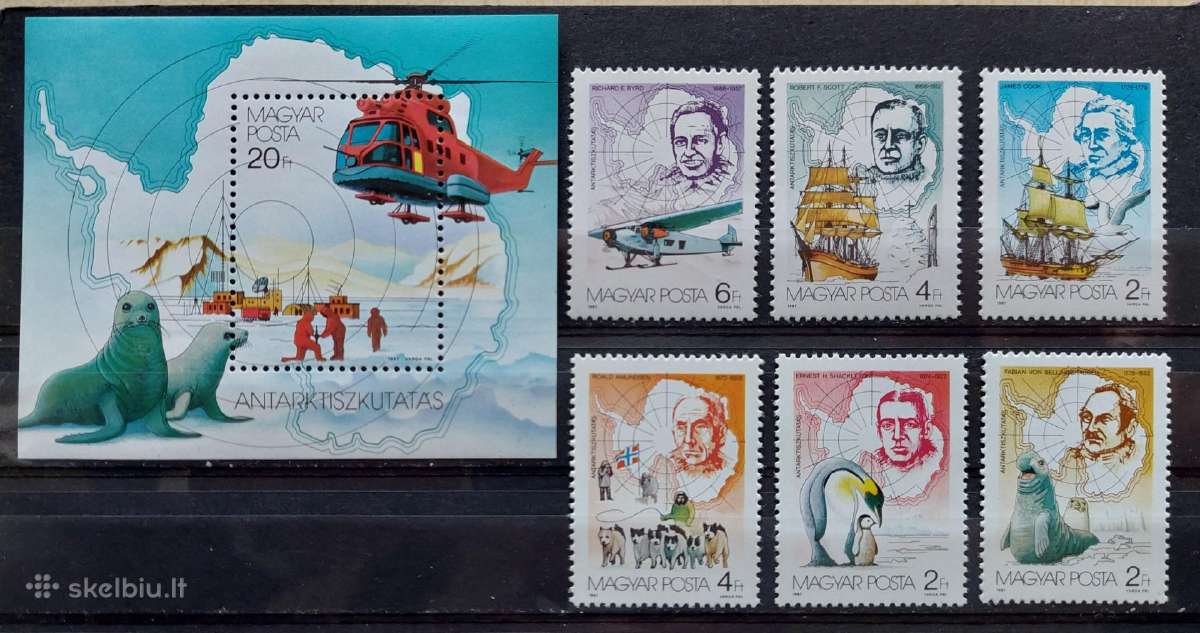 Vengrija 1987 Antarktika , švarus, Michel 3907a-39
