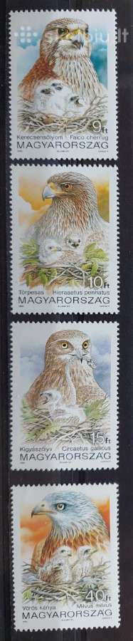 Vengrija 1992 ereliai, švarus, Michel 4202-4205