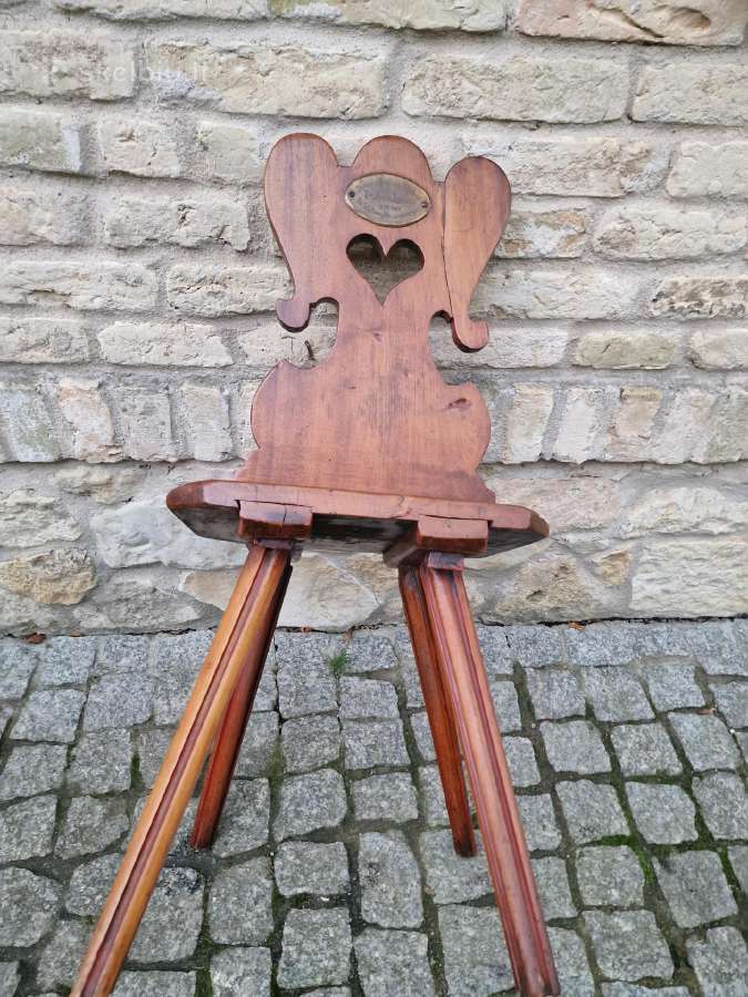 Vintažinė praeito šimtmečio folk art st.kėdė - nuotraukos Nr. 9