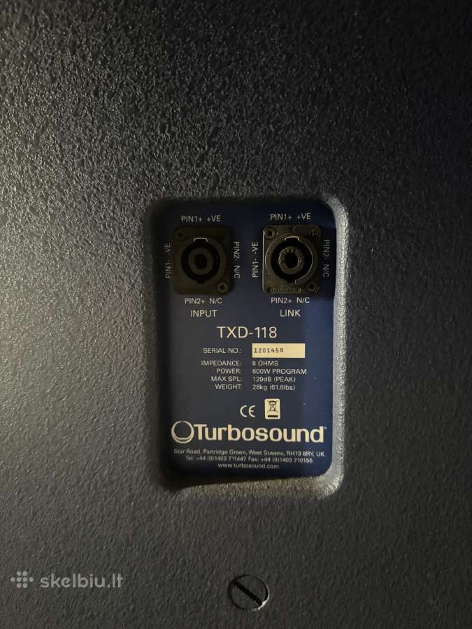 Turbosound kolonėlių komplektas - nuotraukos Nr. 4