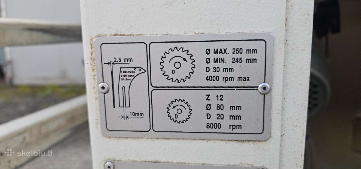 Naudotos formatinio pjovimo staklės Minimax Sc 2w - nuotraukos Nr. 4