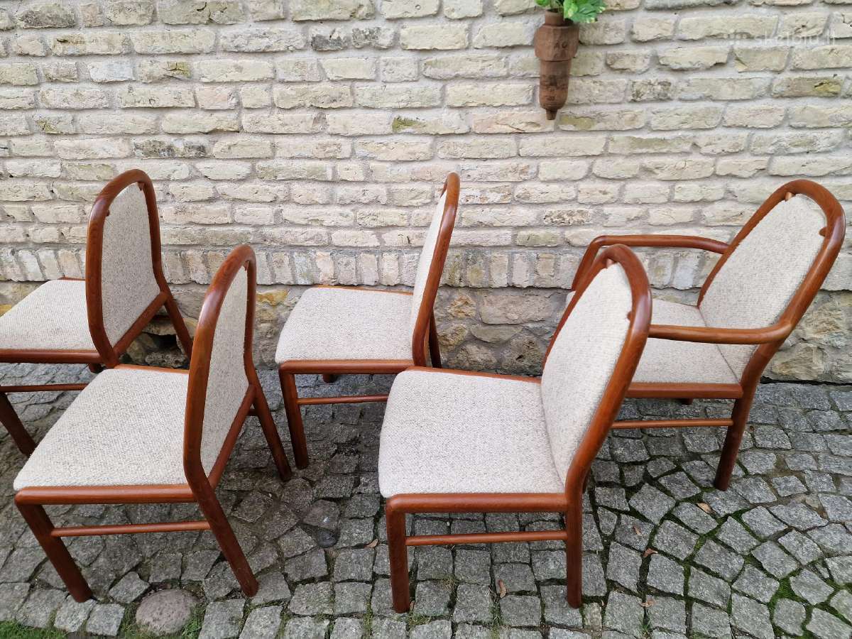 Vintažinės mid century tikmedžio kėdės - nuotraukos Nr. 5