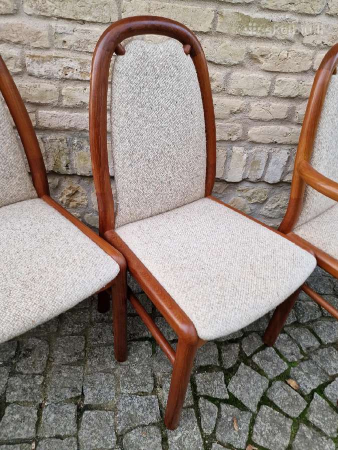 Vintažinės mid century tikmedžio kėdės - nuotraukos Nr. 13