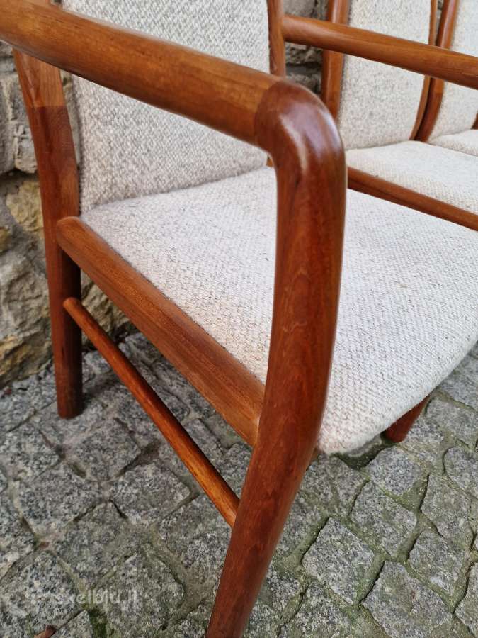 Vintažinės mid century tikmedžio kėdės - nuotraukos Nr. 14