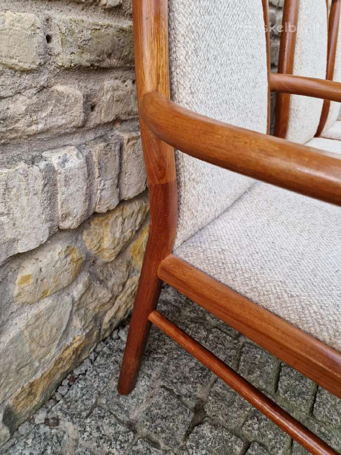 Vintažinės mid century tikmedžio kėdės - nuotraukos Nr. 15
