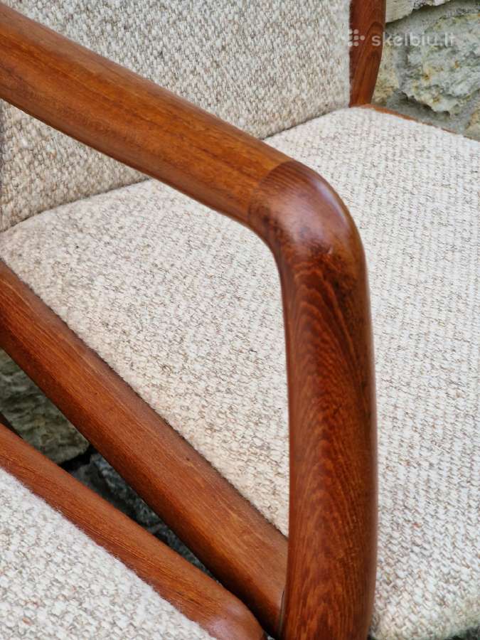 Vintažinės mid century tikmedžio kėdės - nuotraukos Nr. 19